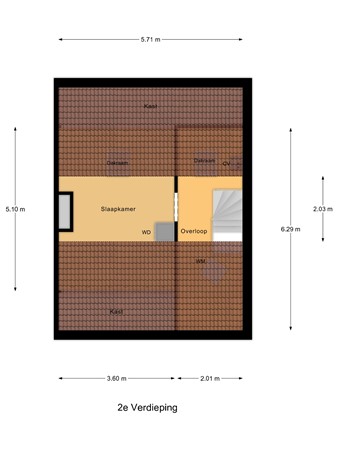 Mr. Treubstraat 5, 2982 VN Ridderkerk - 2e_Verdieping.jpg