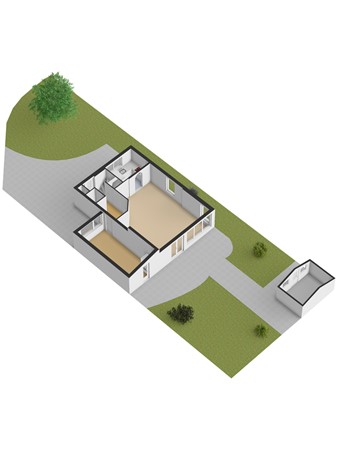 Prins Clausstraat 4, 3291 BB Strijen - 3D_Begane_Grond_Tuin.jpg