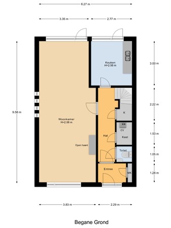 Kort-Ambachtlaan 40, 3333 EP Zwijndrecht - Begane_Grond.jpg