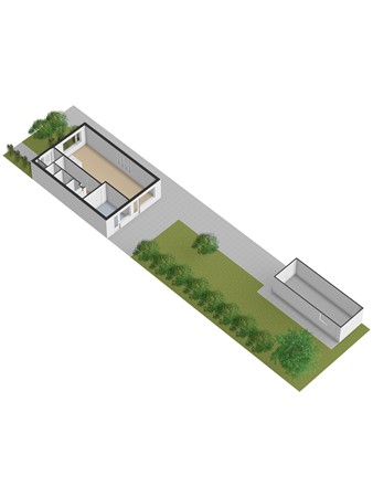 Kort-Ambachtlaan 40, 3333 EP Zwijndrecht - 3D_Begane_Grond_Tuin.jpg