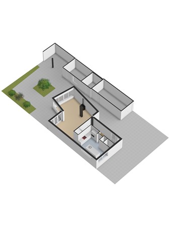 Dagpauwoog 7, 3295 PE 's-Gravendeel - 3D_Begane_Grond_Tuin.jpg