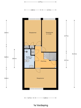 Rietgansstraat 25, 3291 VJ Strijen - 1e_Verdieping.jpg