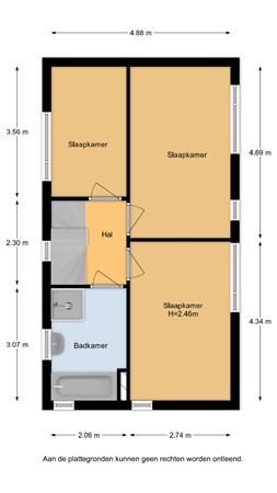 Floorplan - Simultaanstraat 26, 3554 EH Utrecht