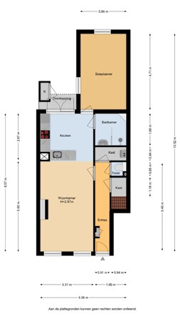 Floorplan - Vleutenseweg 205, 3532 HC Utrecht