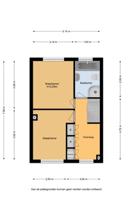 Floorplan - Surinamestraat 123, 3531 KK Utrecht