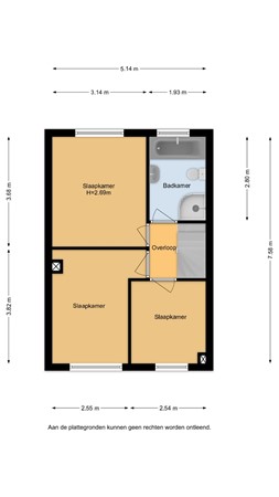 Floorplan - Surinamestraat 123, 3531 KK Utrecht
