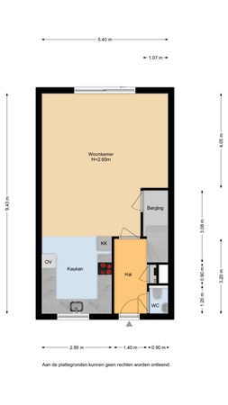 Floorplan - Kerrieweg 37, 3541 RM Utrecht