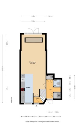 Floorplan - Marie Curielaan 76, 3553 HV Utrecht