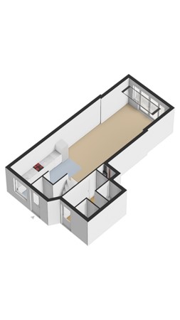 Floorplan - Marie Curielaan 76, 3553 HV Utrecht