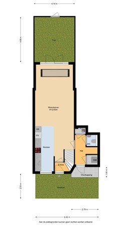 Floorplan - Marie Curielaan 76, 3553 HV Utrecht