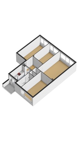 Floorplan - Kapteynlaan 29, 3571 XK Utrecht