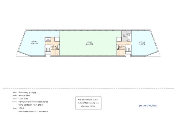 Radarweg 527, 1043 NZ Amsterdam - Plattegrond 4e verdieping.jpg