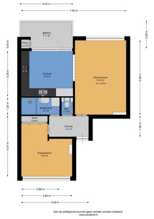 Jacob van Heemskerckstraat 9, 2041 HA Zandvoort - Appartement - 2D.jpg