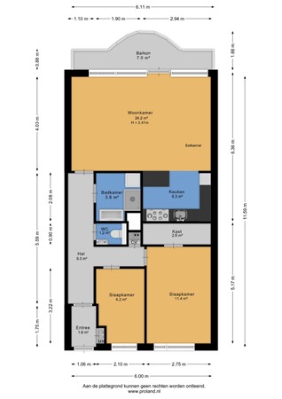 Hogeweg 22F9, 2042 GH Zandvoort - Appartement - 2D.jpg