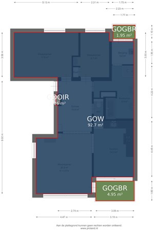 Karel Doormanstraat 2F3, 2041 HD Zandvoort - Appartement - markings.jpg