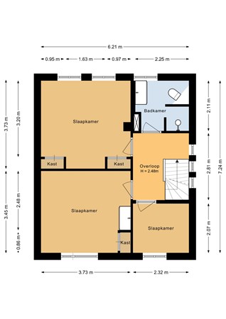 Driehoek 21, 6711 DH Ede - Eerste verdieping - 2D.jpg