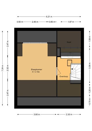 Driehoek 21, 6711 DH Ede - Tweede verdieping - 2D.jpg