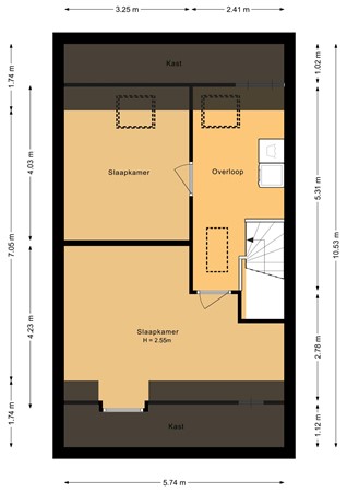 Krimperij 18, 6717 XT Ede - Tweede verdieping - 2D.jpg