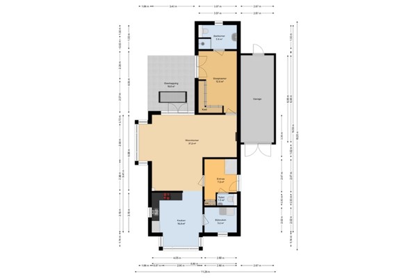 Obrechtlaan 1A, 6711 EK Ede - begane grond plattegrond.jpg