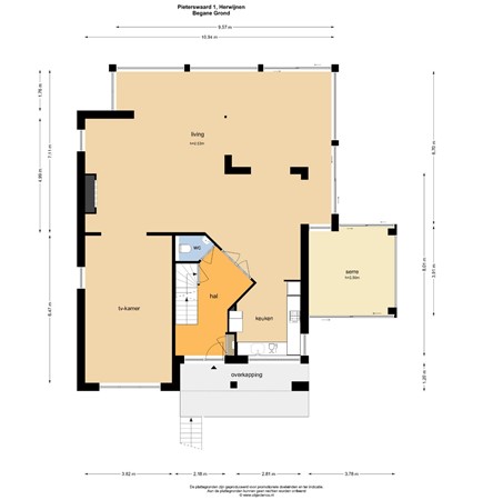 Floorplan - Pieterswaard 1, 4171 LJ Herwijnen