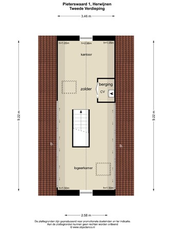 Floorplan - Pieterswaard 1, 4171 LJ Herwijnen