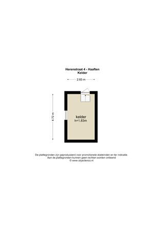 Floorplan - Herenstraat 4, 4175 CD Haaften