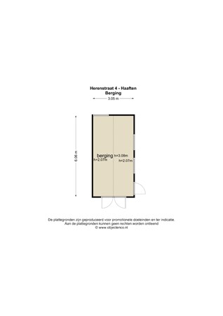 Floorplan - Herenstraat 4, 4175 CD Haaften