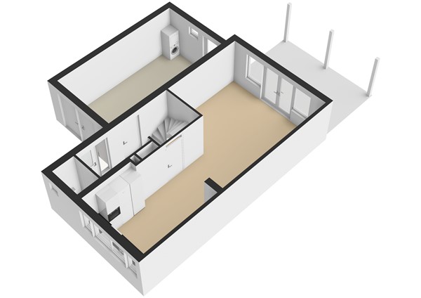 Floorplan - J. van Zantenstraat 1, 4194 RJ Meteren