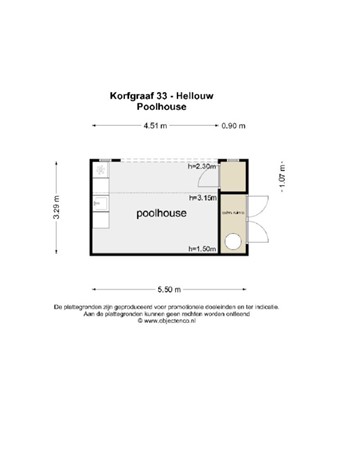 Floorplan - Korfgraaf 33, 4174 GL Hellouw