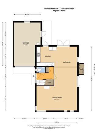 Floorplan - Thorbeckestraat 17, 4191 HH Geldermalsen