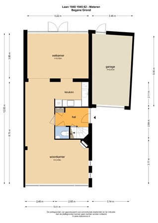 Floorplan - Laan 1940-1945 62, 4194 RH Meteren