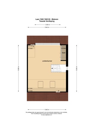 Floorplan - Laan 1940-1945 62, 4194 RH Meteren