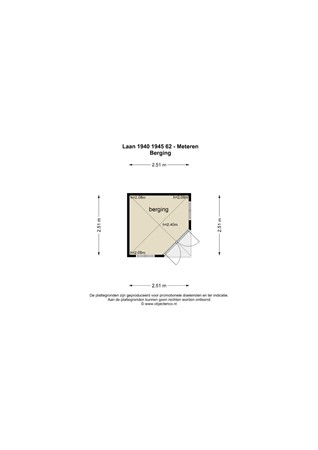 Floorplan - Laan 1940-1945 62, 4194 RH Meteren