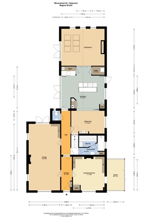 Floorplan - Weverstraat 30, 4061 AP Ophemert