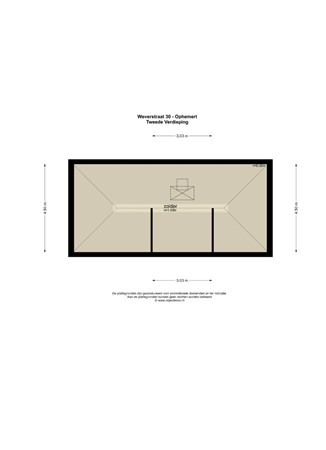 Floorplan - Weverstraat 30, 4061 AP Ophemert