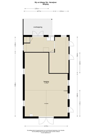 Floorplan - Rij- en Uitweg 10A, 4171 CN Herwijnen