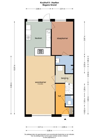 Floorplan - Kruithof 8, 4175 AT Haaften