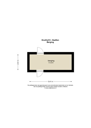 Floorplan - Kruithof 8, 4175 AT Haaften