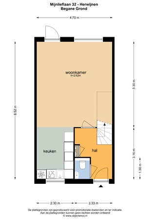 Floorplan - Mijnliefflaan 32, 4171 DD Herwijnen