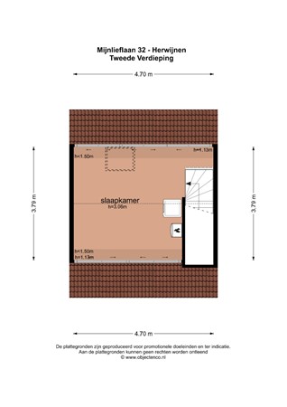 Floorplan - Mijnliefflaan 32, 4171 DD Herwijnen