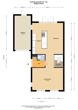 Floorplan - Kuilenburgsekade 42, 4176 CC Tuil