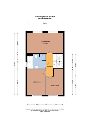 Floorplan - Kuilenburgsekade 42, 4176 CC Tuil