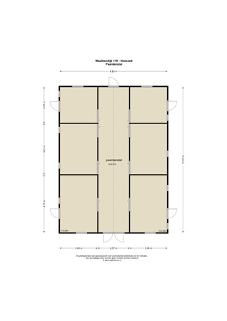 Floorplan - Waalbandijk 110, 4063 CD Heesselt