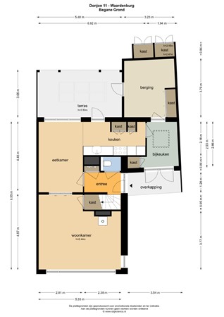 Floorplan - Donjon 11, 4181 DE Waardenburg