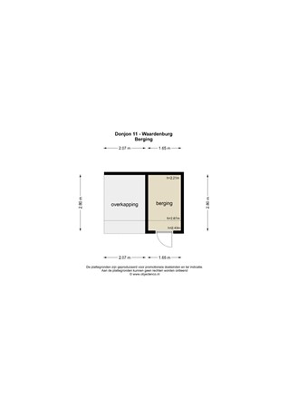 Floorplan - Donjon 11, 4181 DE Waardenburg