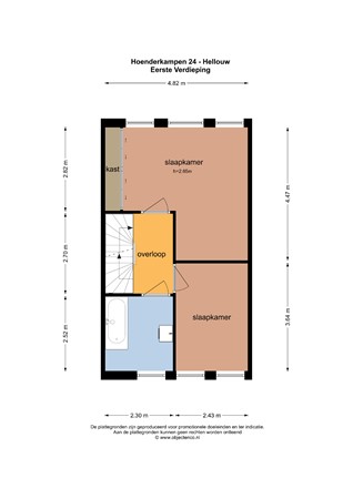 Floorplan - De Hoenderkampen 24, 4174 HE Hellouw