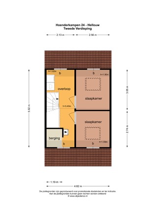 Floorplan - De Hoenderkampen 24, 4174 HE Hellouw