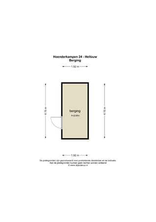Floorplan - De Hoenderkampen 24, 4174 HE Hellouw