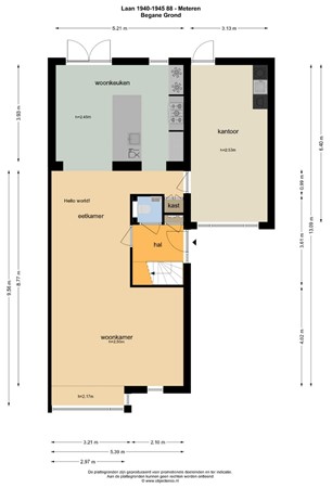 Floorplan - Laan 1940-1945 88, 4194 VH Meteren