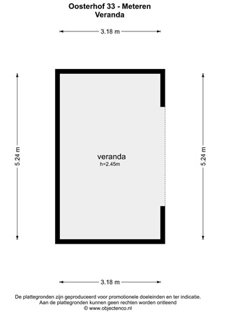 Floorplan - Oosterhof 33, 4194 AP Meteren